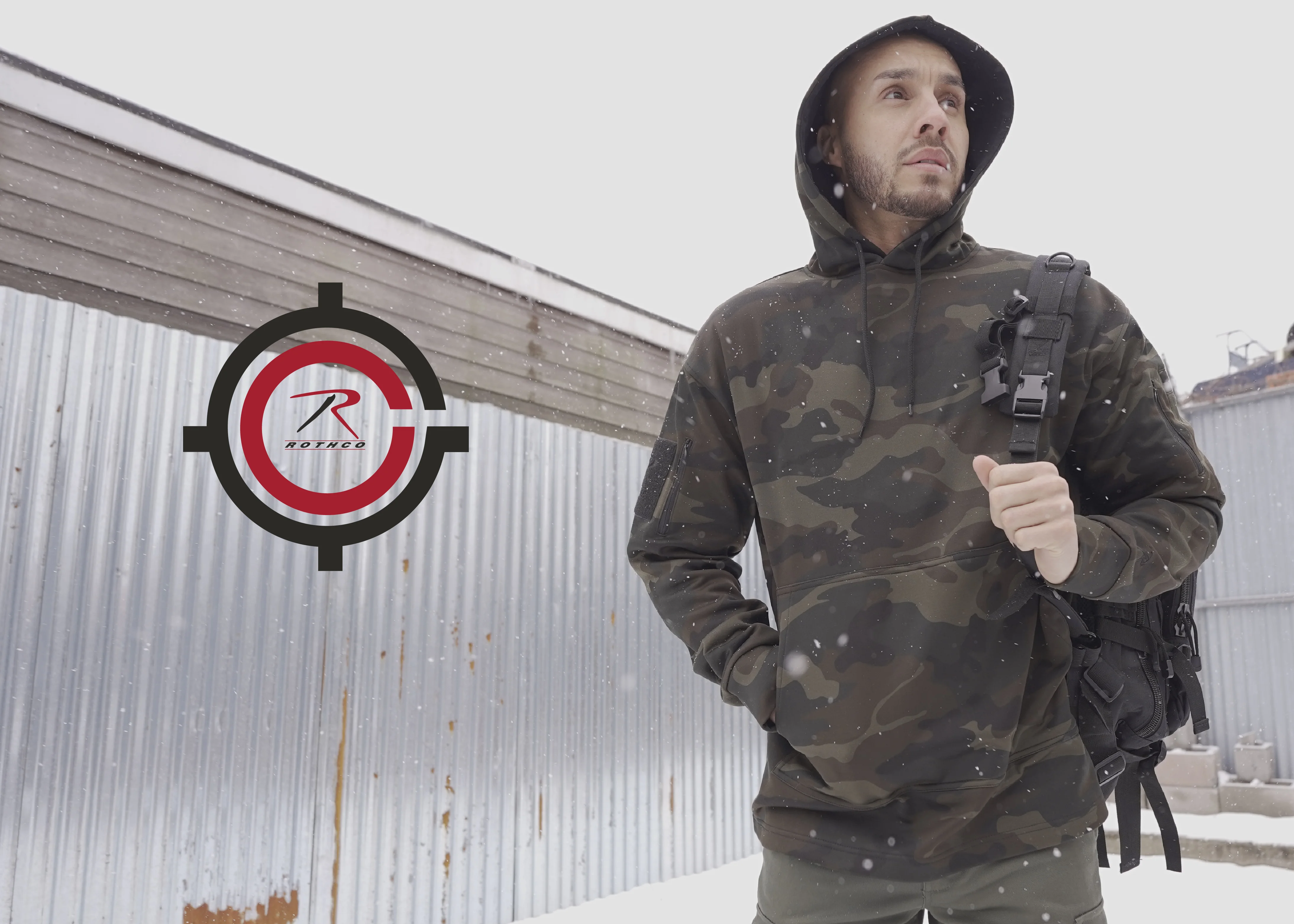 Rothco Midnight Black Camo Concealed Carry Sweatshirt